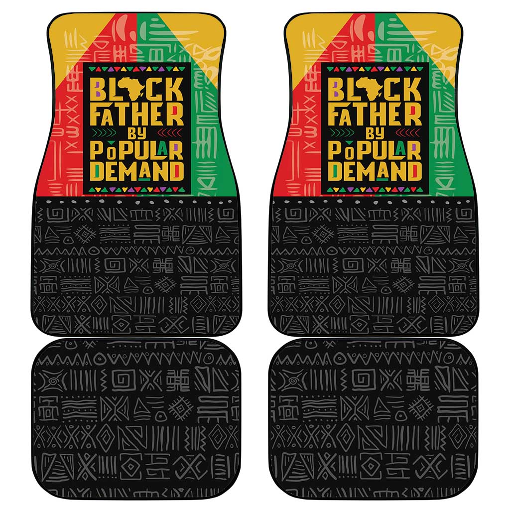 Black Father By Popular Demand African Car Mats - Wonder Print Shop