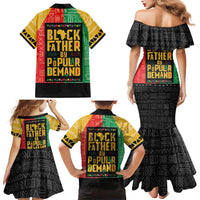 Black Father By Popular Demand African Family Matching Mermaid Dress and Hawaiian Shirt - Wonder Print Shop