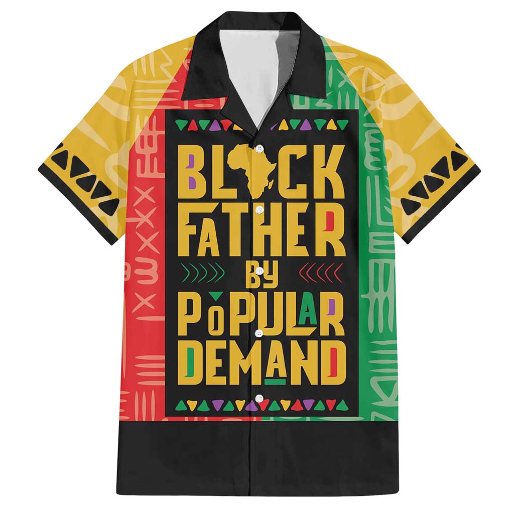 Black Father By Popular Demand African Family Matching Short Sleeve Bodycon Dress and Hawaiian Shirt - Wonder Print Shop