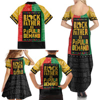 Black Father By Popular Demand African Family Matching Summer Maxi Dress and Hawaiian Shirt - Wonder Print Shop
