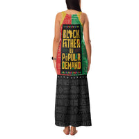 Black Father By Popular Demand African Family Matching Tank Maxi Dress and Hawaiian Shirt - Wonder Print Shop