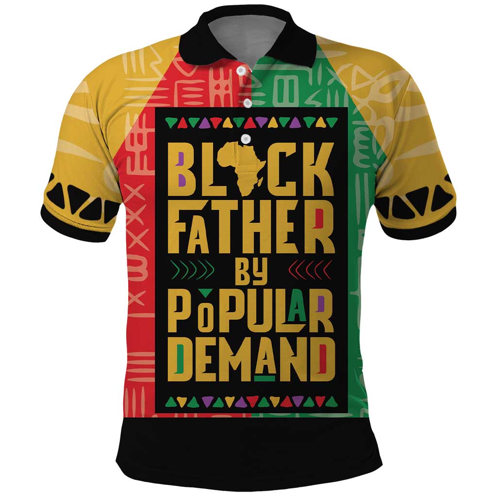 Black Father By Popular Demand African Polo Shirt - Wonder Print Shop
