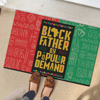 Black Father By Popular Demand African Rubber Doormat - Wonder Print Shop