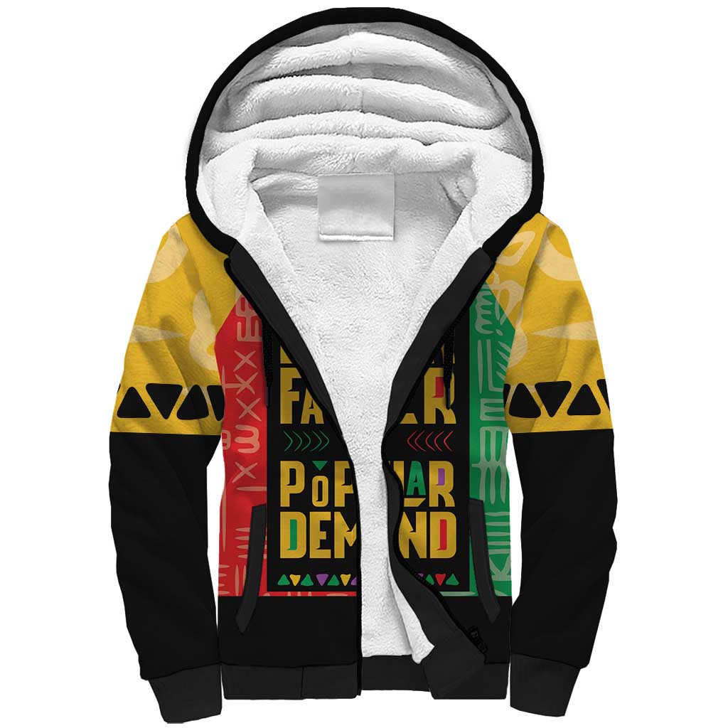 Black Father By Popular Demand African Sherpa Hoodie - Wonder Print Shop
