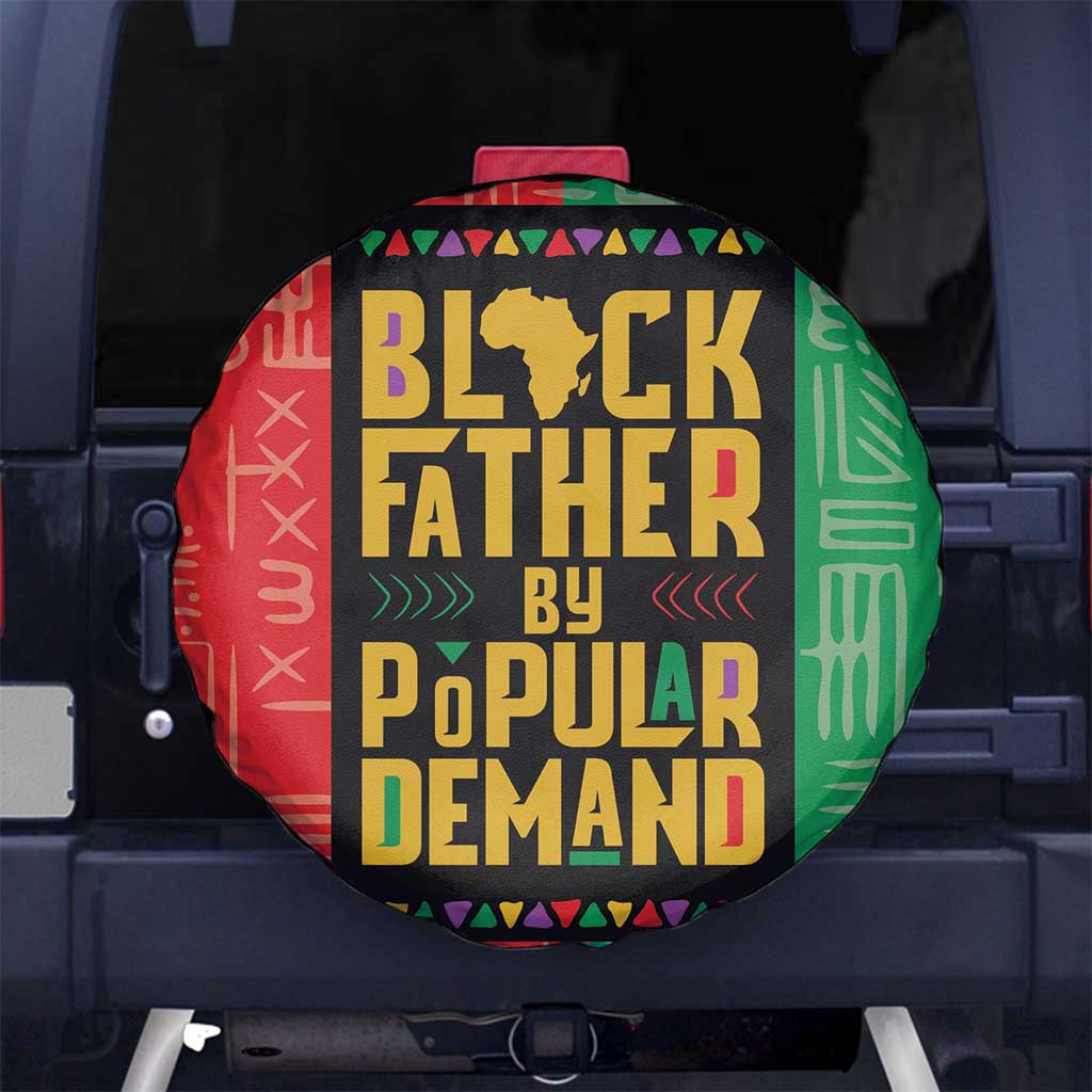 Black Father By Popular Demand African Spare Tire Cover - Wonder Print Shop