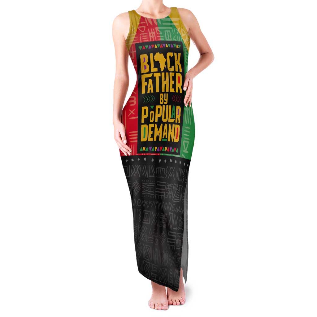 Black Father By Popular Demand African Tank Maxi Dress - Wonder Print Shop