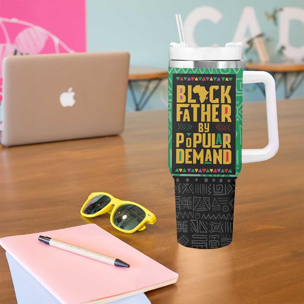 Black Father By Popular Demand African Tumbler With Handle - Wonder Print Shop