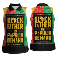 Black Father By Popular Demand African Women Sleeveless Polo Shirt - Wonder Print Shop