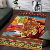 African Heritage and Celebrated Christmas Area Rug - Wonder Print Shop