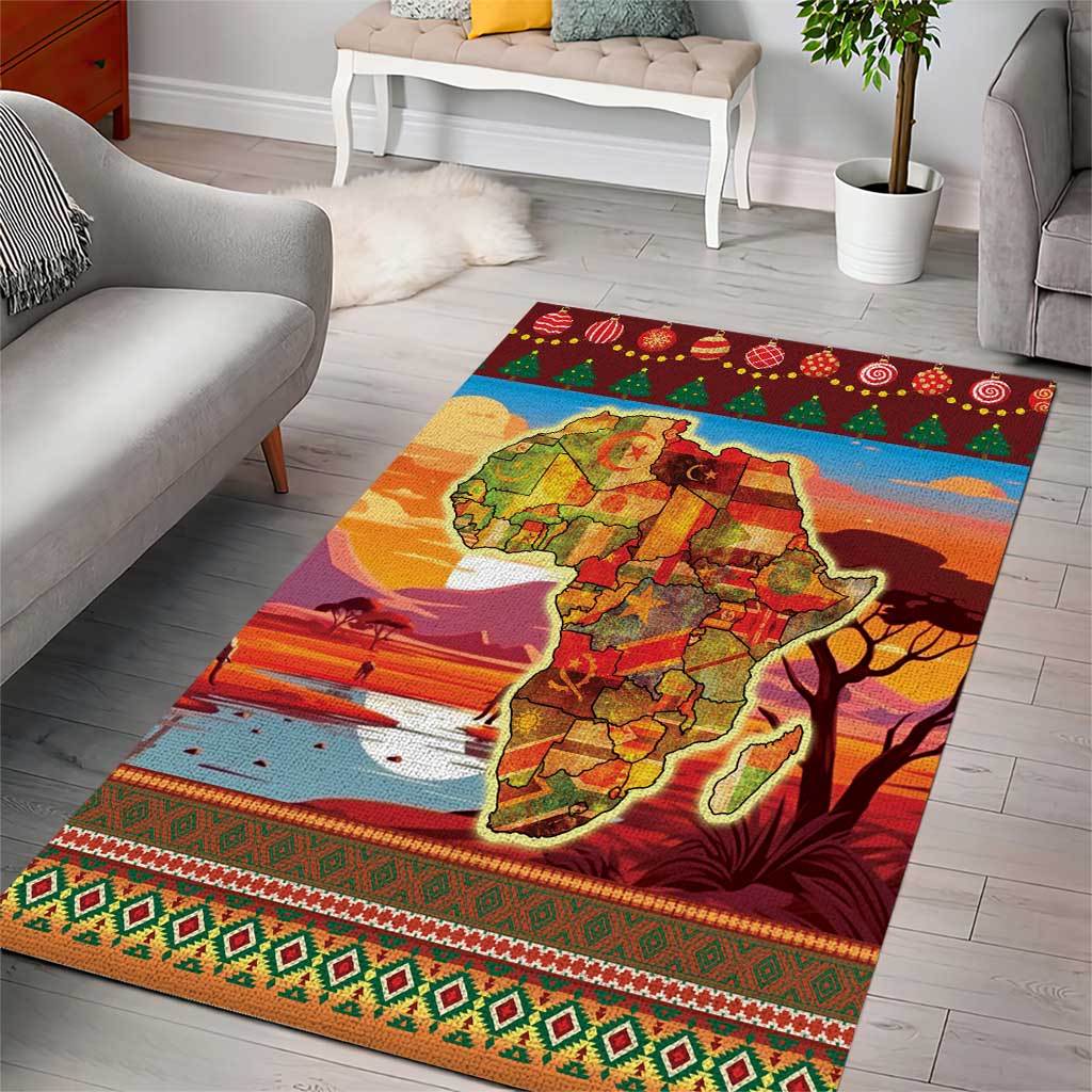 African Heritage and Celebrated Christmas Area Rug - Wonder Print Shop