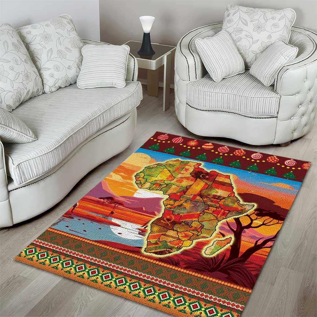 African Heritage and Celebrated Christmas Area Rug - Wonder Print Shop