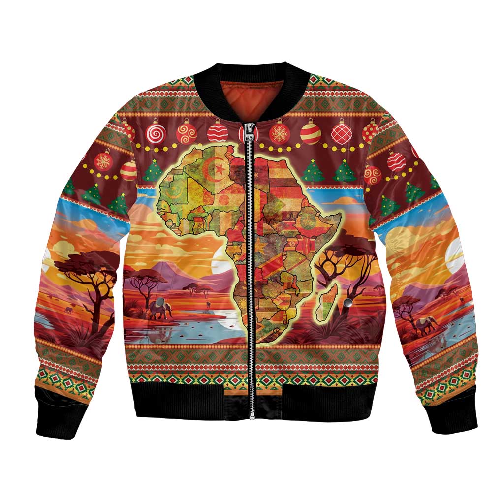 African Heritage and Celebrated Christmas Bomber Jacket - Wonder Print Shop