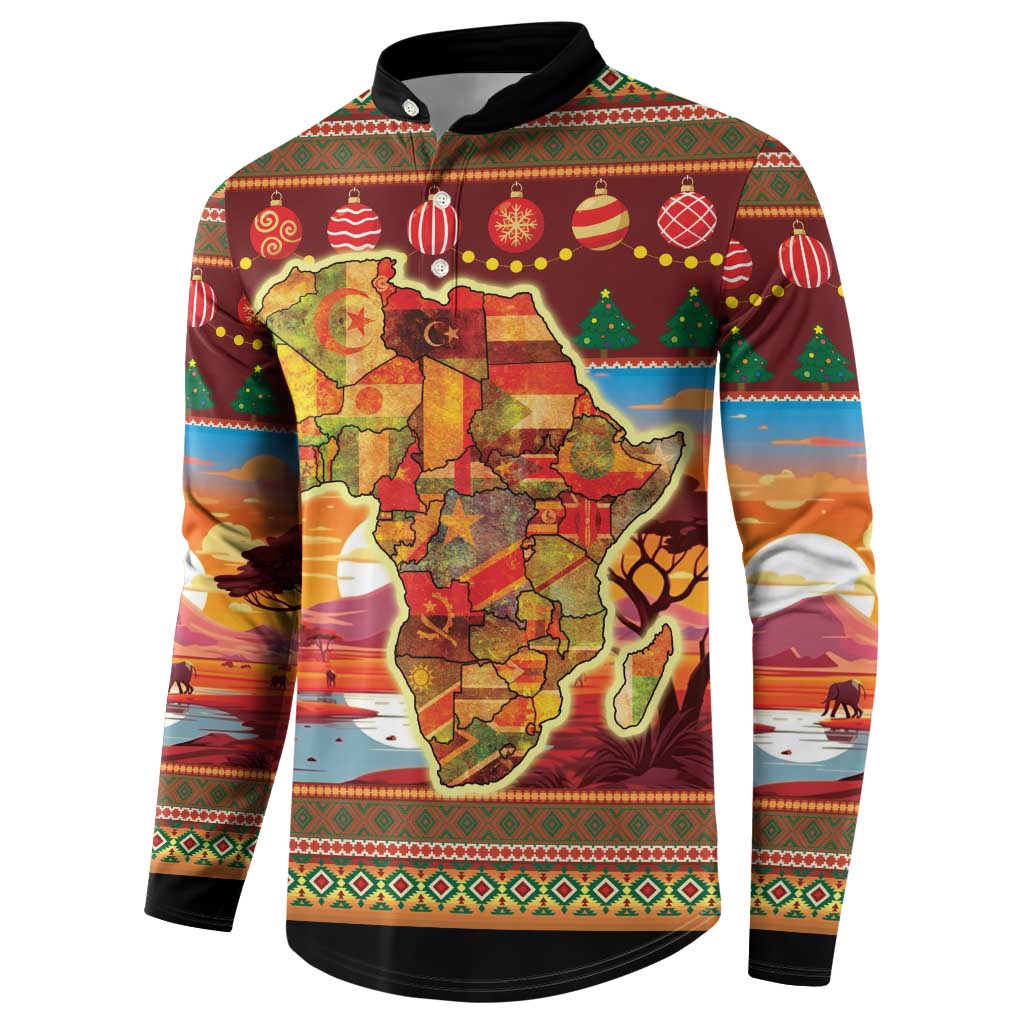 African Heritage and Celebrated Christmas Button Sweatshirt - Wonder Print Shop