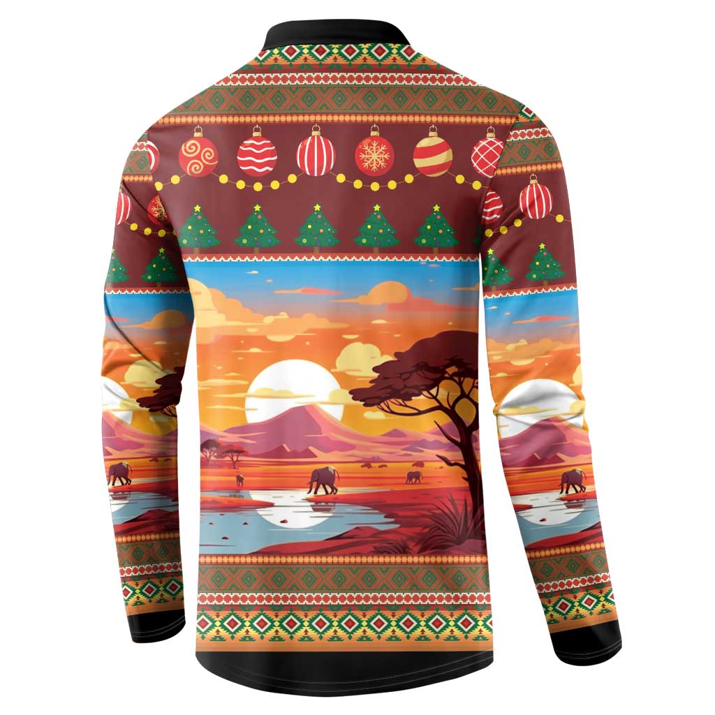 African Heritage and Celebrated Christmas Button Sweatshirt - Wonder Print Shop