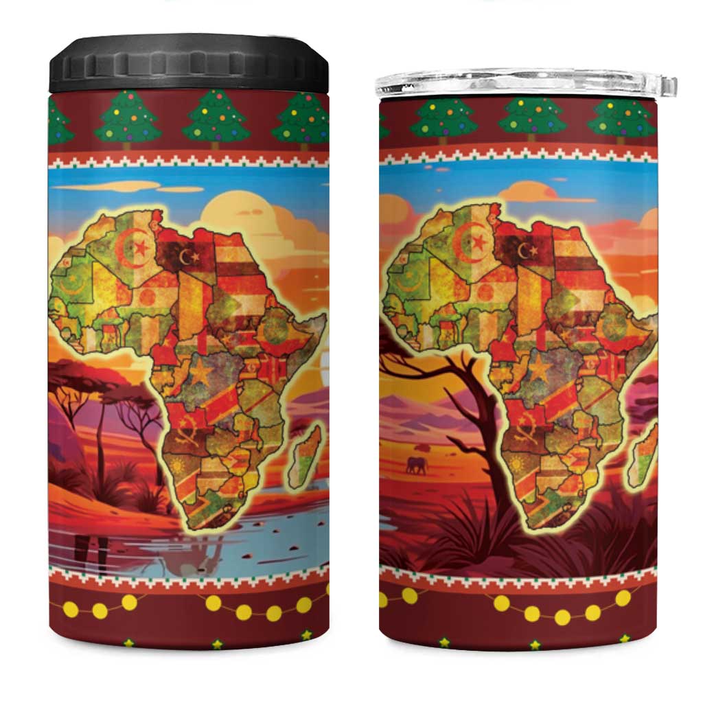 African Heritage and Celebrated Christmas 4 in 1 Can Cooler Tumbler - Wonder Print Shop