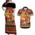 African Heritage and Celebrated Christmas Couples Matching Off Shoulder Maxi Dress and Hawaiian Shirt - Wonder Print Shop
