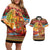 African Heritage and Celebrated Christmas Couples Matching Off Shoulder Short Dress and Hawaiian Shirt - Wonder Print Shop