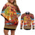 African Heritage and Celebrated Christmas Couples Matching Off Shoulder Short Dress and Long Sleeve Button Shirt - Wonder Print Shop