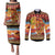 African Heritage and Celebrated Christmas Couples Matching Puletasi and Long Sleeve Button Shirt - Wonder Print Shop