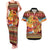 African Heritage and Celebrated Christmas Couples Matching Tank Maxi Dress and Hawaiian Shirt - Wonder Print Shop