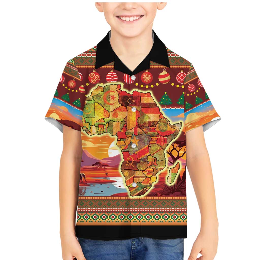 African Heritage and Celebrated Christmas Family Matching Mermaid Dress and Hawaiian Shirt - Wonder Print Shop