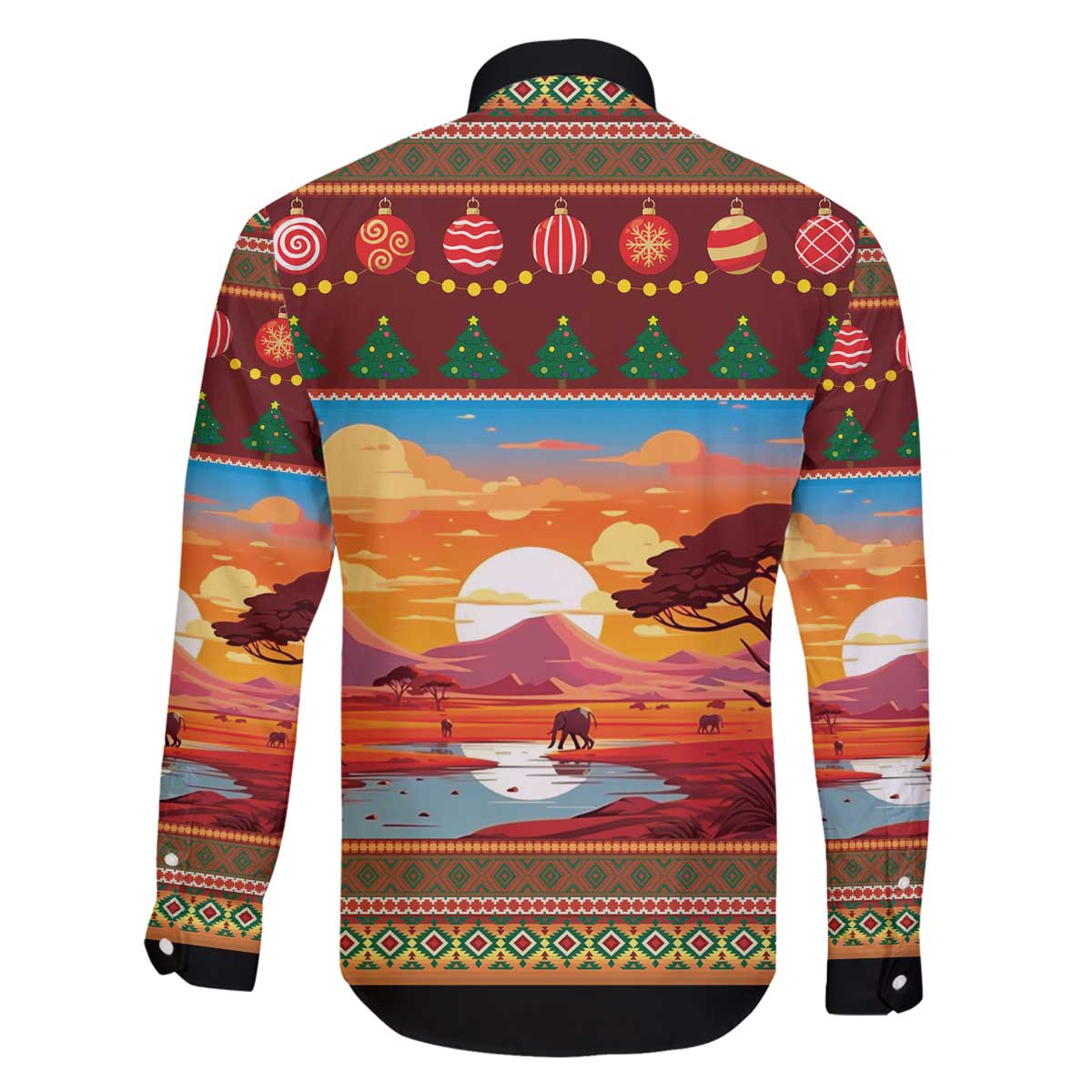 African Heritage and Celebrated Christmas Family Matching Off The Shoulder Long Sleeve Dress and Hawaiian Shirt - Wonder Print Shop