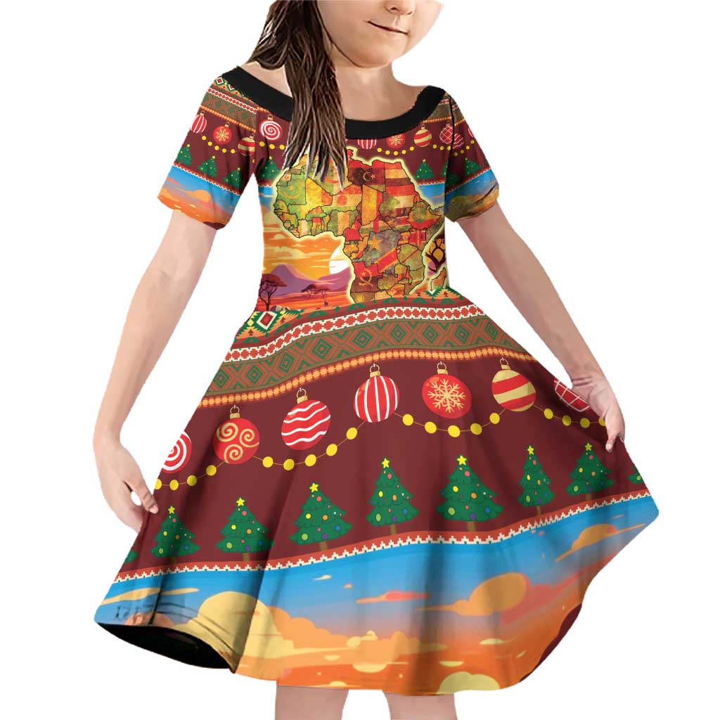African Heritage and Celebrated Christmas Family Matching Off Shoulder Short Dress and Hawaiian Shirt - Wonder Print Shop