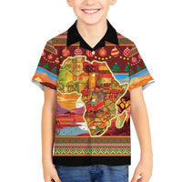African Heritage and Celebrated Christmas Family Matching Off Shoulder Short Dress and Hawaiian Shirt - Wonder Print Shop