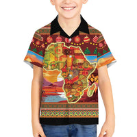 African Heritage and Celebrated Christmas Family Matching Short Sleeve Bodycon Dress and Hawaiian Shirt - Wonder Print Shop