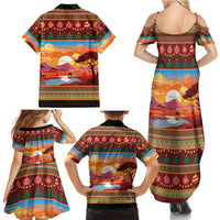African Heritage and Celebrated Christmas Family Matching Summer Maxi Dress and Hawaiian Shirt - Wonder Print Shop