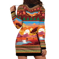 African Heritage and Celebrated Christmas Hoodie Dress - Wonder Print Shop