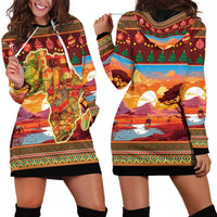 African Heritage and Celebrated Christmas Hoodie Dress - Wonder Print Shop