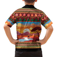African Heritage and Celebrated Christmas Kid Hawaiian Shirt - Wonder Print Shop