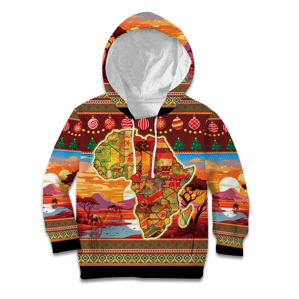 African Heritage and Celebrated Christmas Kid Hoodie - Wonder Print Shop