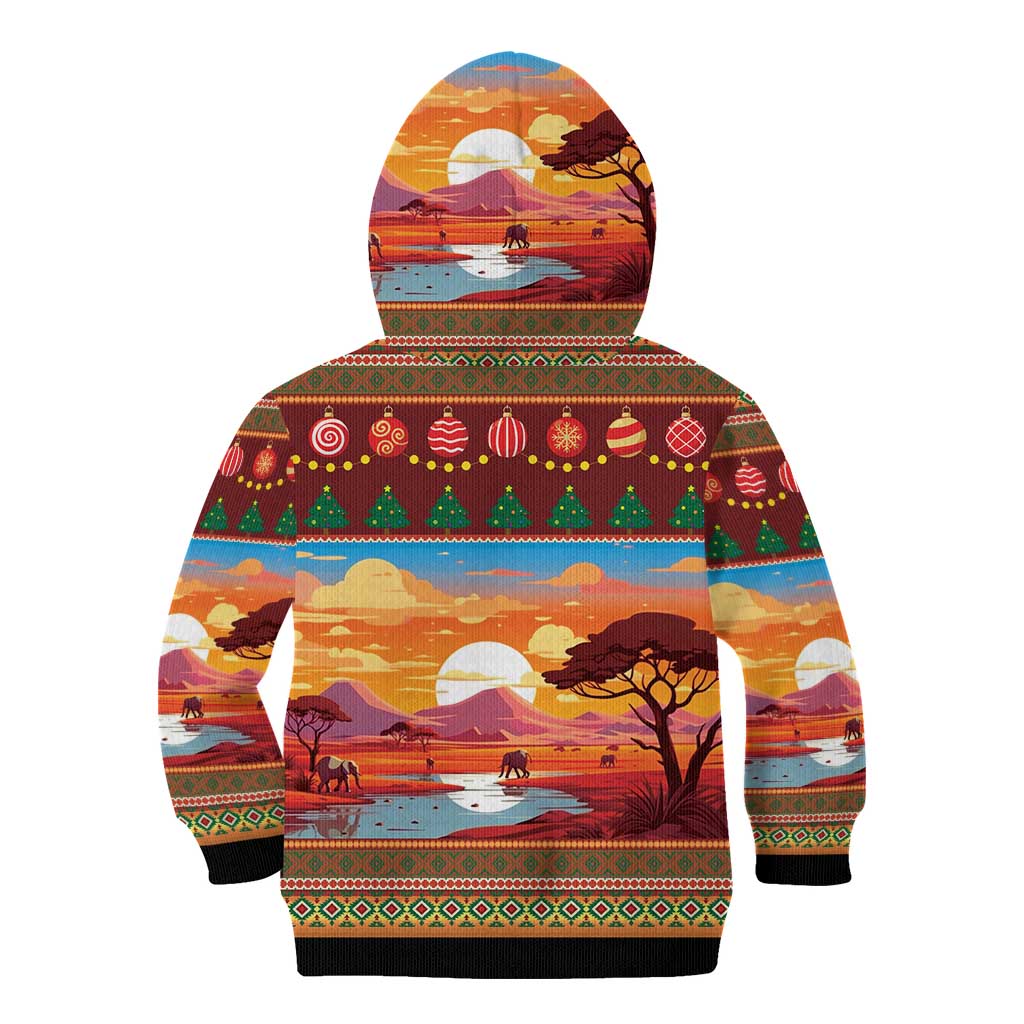 African Heritage and Celebrated Christmas Kid Hoodie - Wonder Print Shop