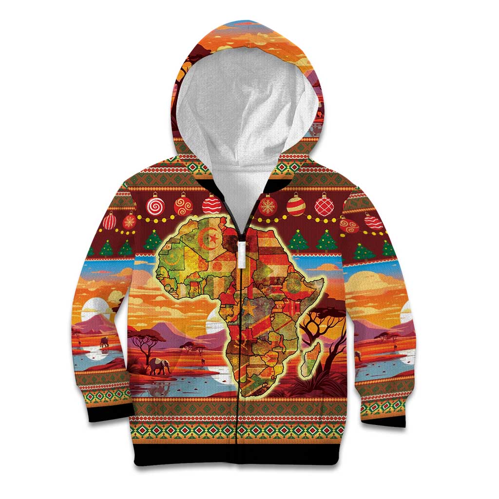 African Heritage and Celebrated Christmas Kid Hoodie - Wonder Print Shop