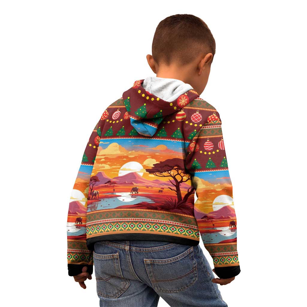 African Heritage and Celebrated Christmas Kid Hoodie - Wonder Print Shop