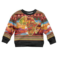 African Heritage and Celebrated Christmas Kid Ugly Christmas Sweater - Wonder Print Shop