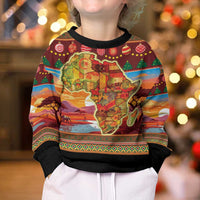 African Heritage and Celebrated Christmas Kid Ugly Christmas Sweater - Wonder Print Shop