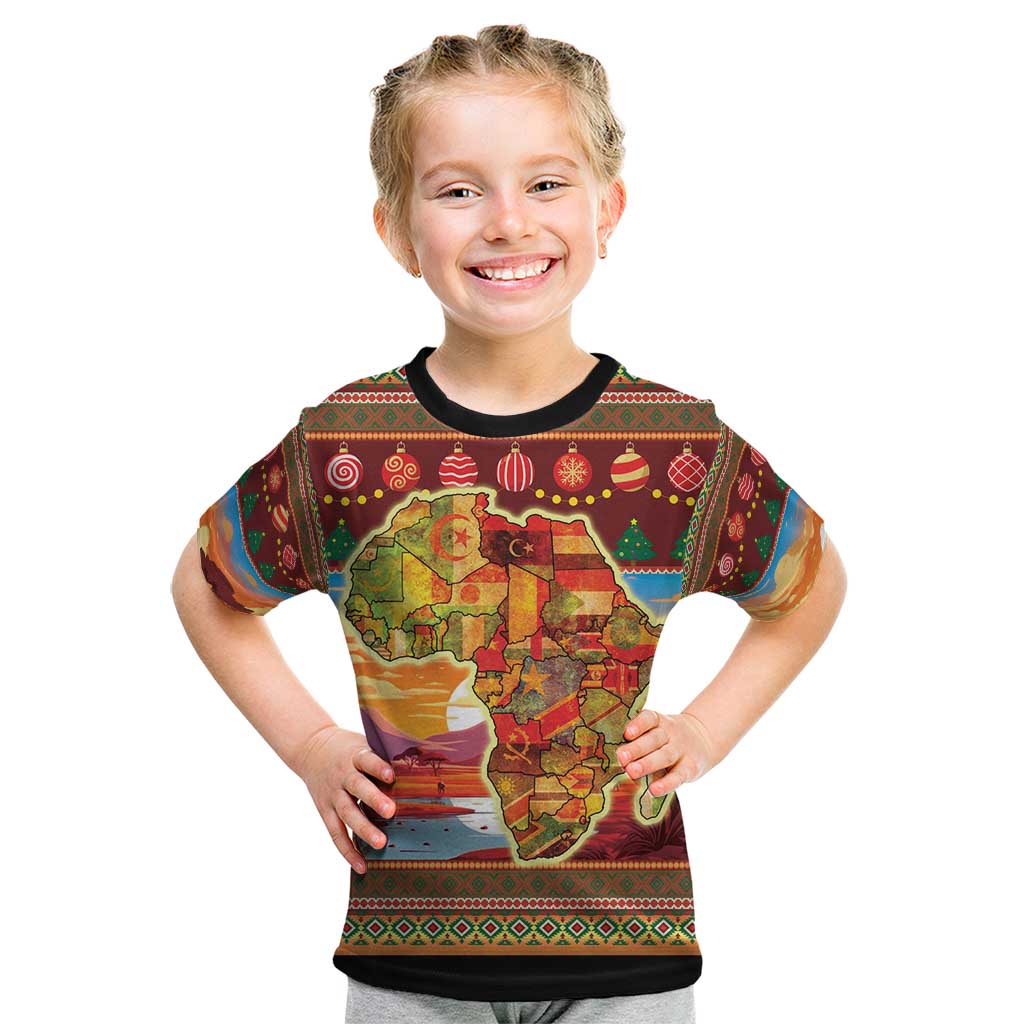 African Heritage and Celebrated Christmas Kid T Shirt - Wonder Print Shop