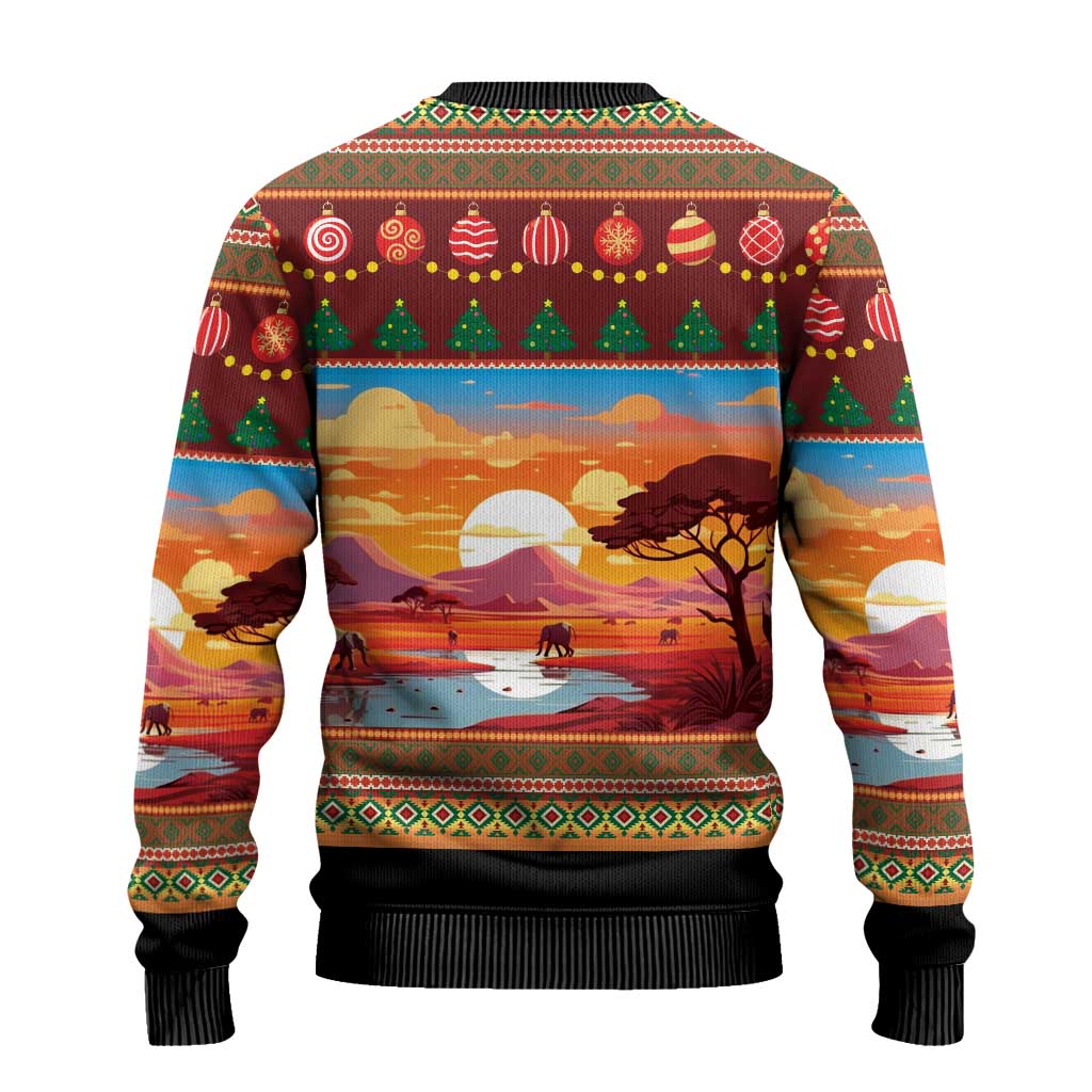 African Heritage and Celebrated Christmas Ugly Christmas Sweater - Wonder Print Shop