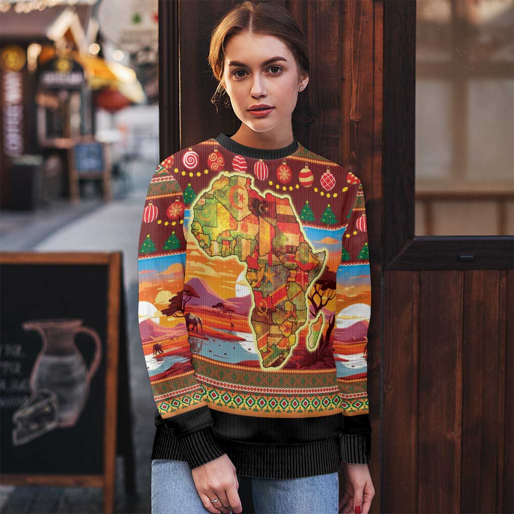 African Heritage and Celebrated Christmas Ugly Christmas Sweater - Wonder Print Shop