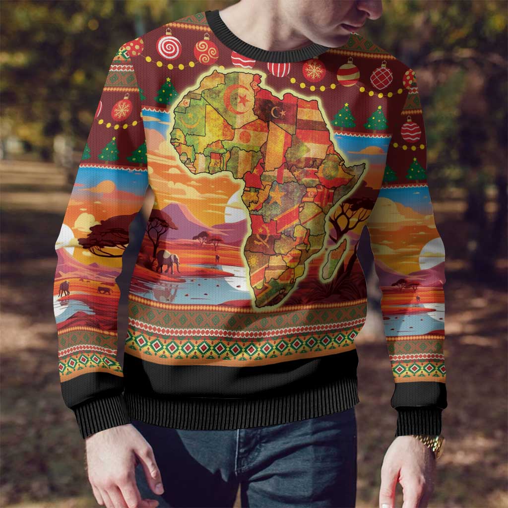 African Heritage and Celebrated Christmas Ugly Christmas Sweater - Wonder Print Shop
