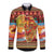 African Heritage and Celebrated Christmas Long Sleeve Button Shirt - Wonder Print Shop