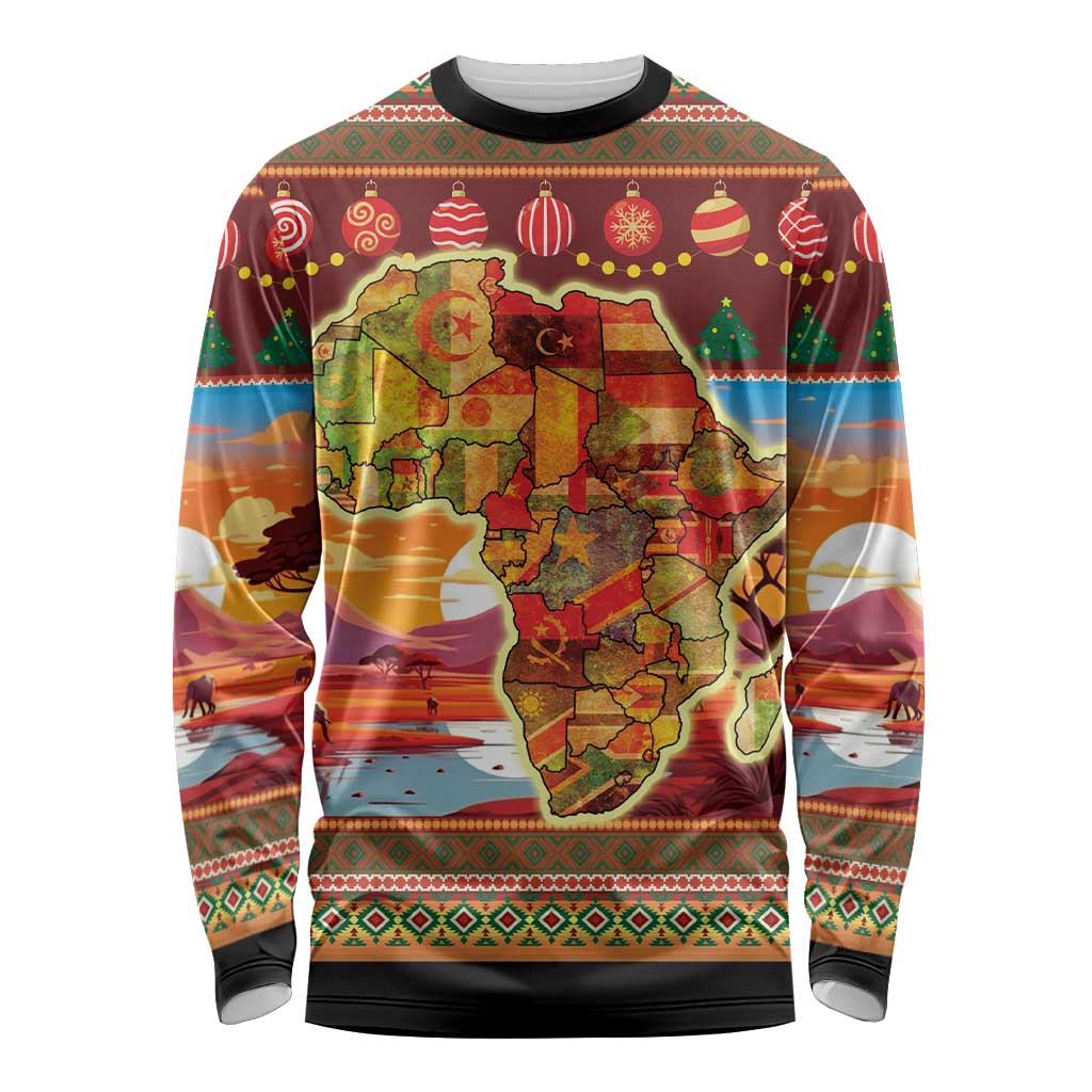 African Heritage and Celebrated Christmas Long Sleeve Shirt - Wonder Print Shop