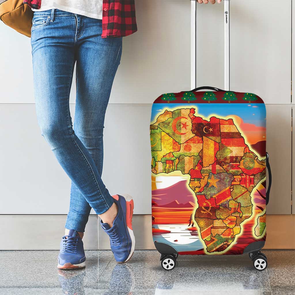 African Heritage and Celebrated Christmas Luggage Cover - Wonder Print Shop