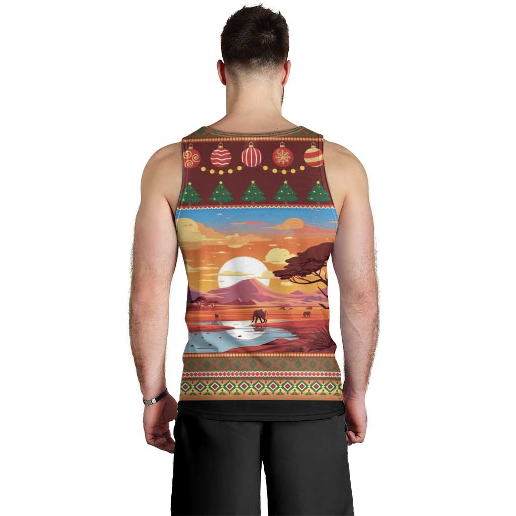 African Heritage and Celebrated Christmas Men Tank Top - Wonder Print Shop