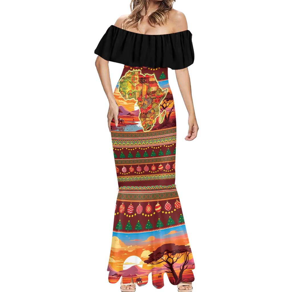 African Heritage and Celebrated Christmas Mermaid Dress - Wonder Print Shop