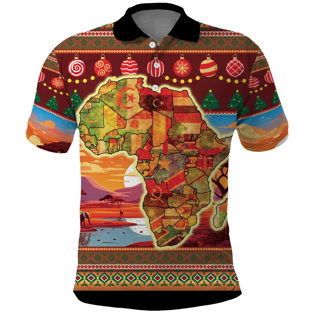African Heritage and Celebrated Christmas Polo Shirt - Wonder Print Shop