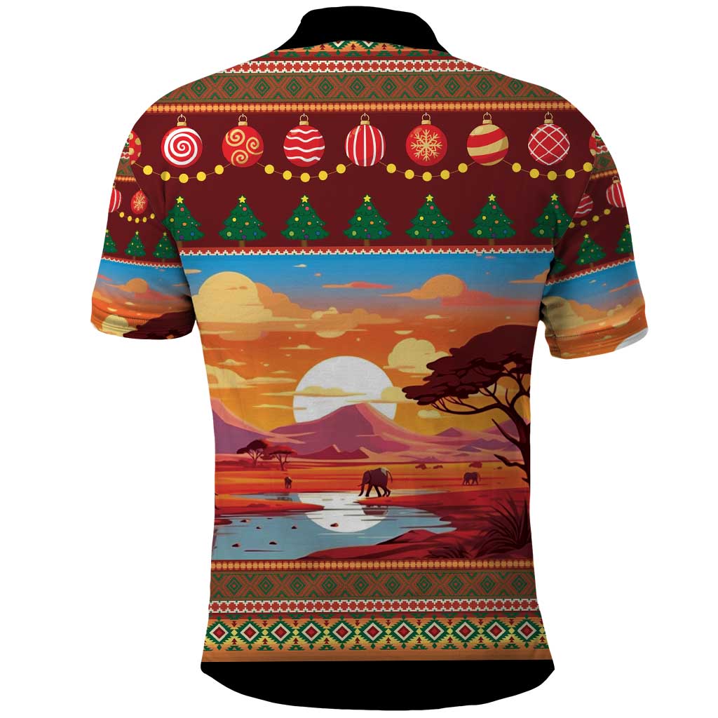 African Heritage and Celebrated Christmas Polo Shirt - Wonder Print Shop